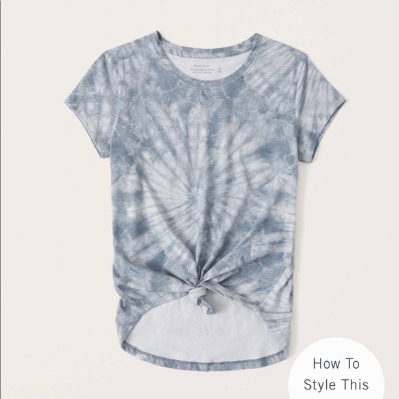 Abercrombie & Fitch Tops - A&F Tie-Dye Knotted Crew Tee
